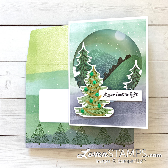 Adventure begins paper pumpkin july 2021 alternate card idea whimsical trees christmas stampin up