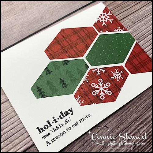 Christmas paper scrap card