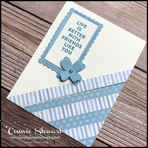 Friendship paper scrap card