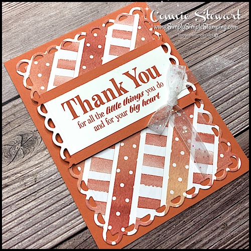 Thank you paper scrap card
