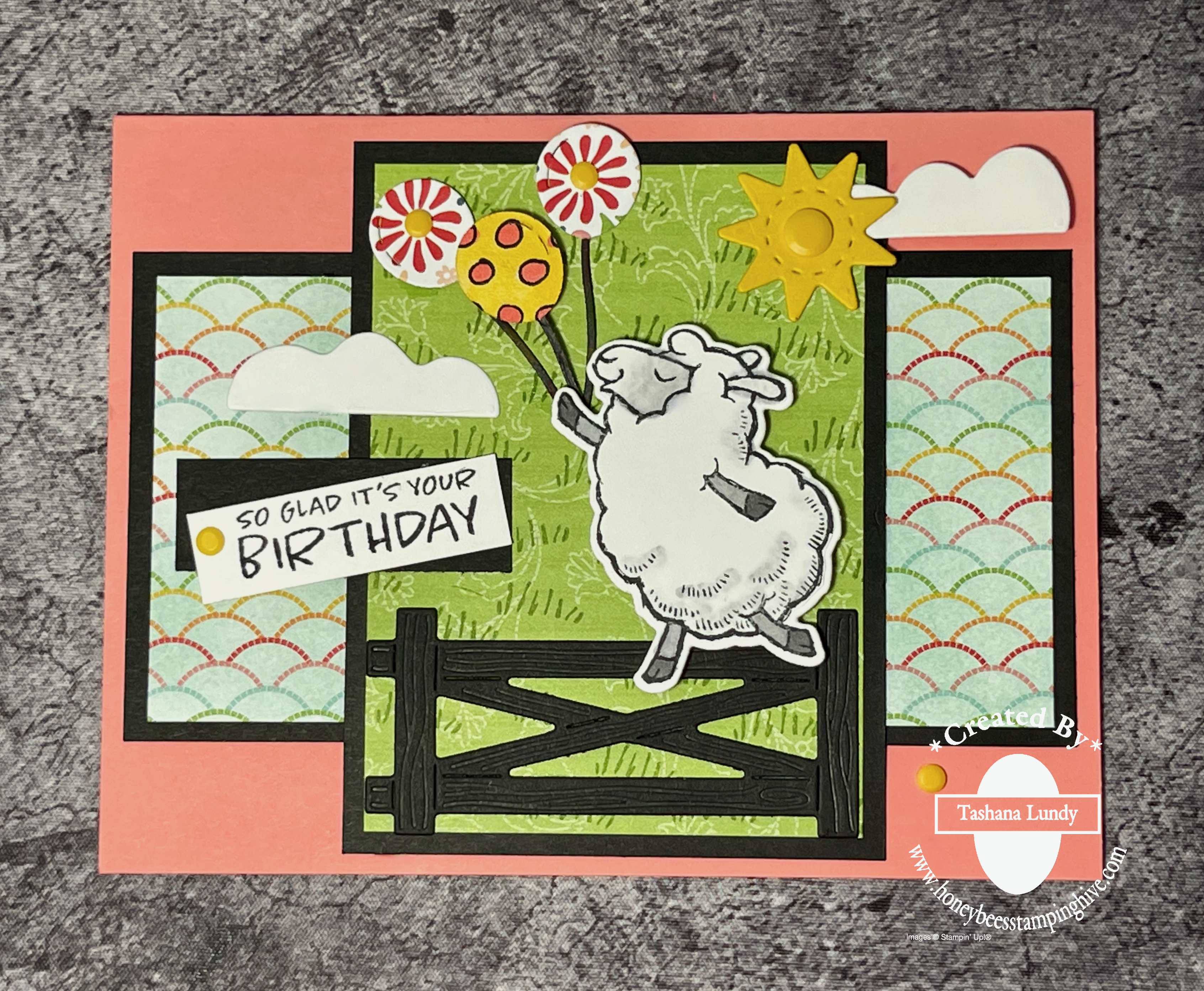 Video   counting sheep birthday card honeybee s stamping hive