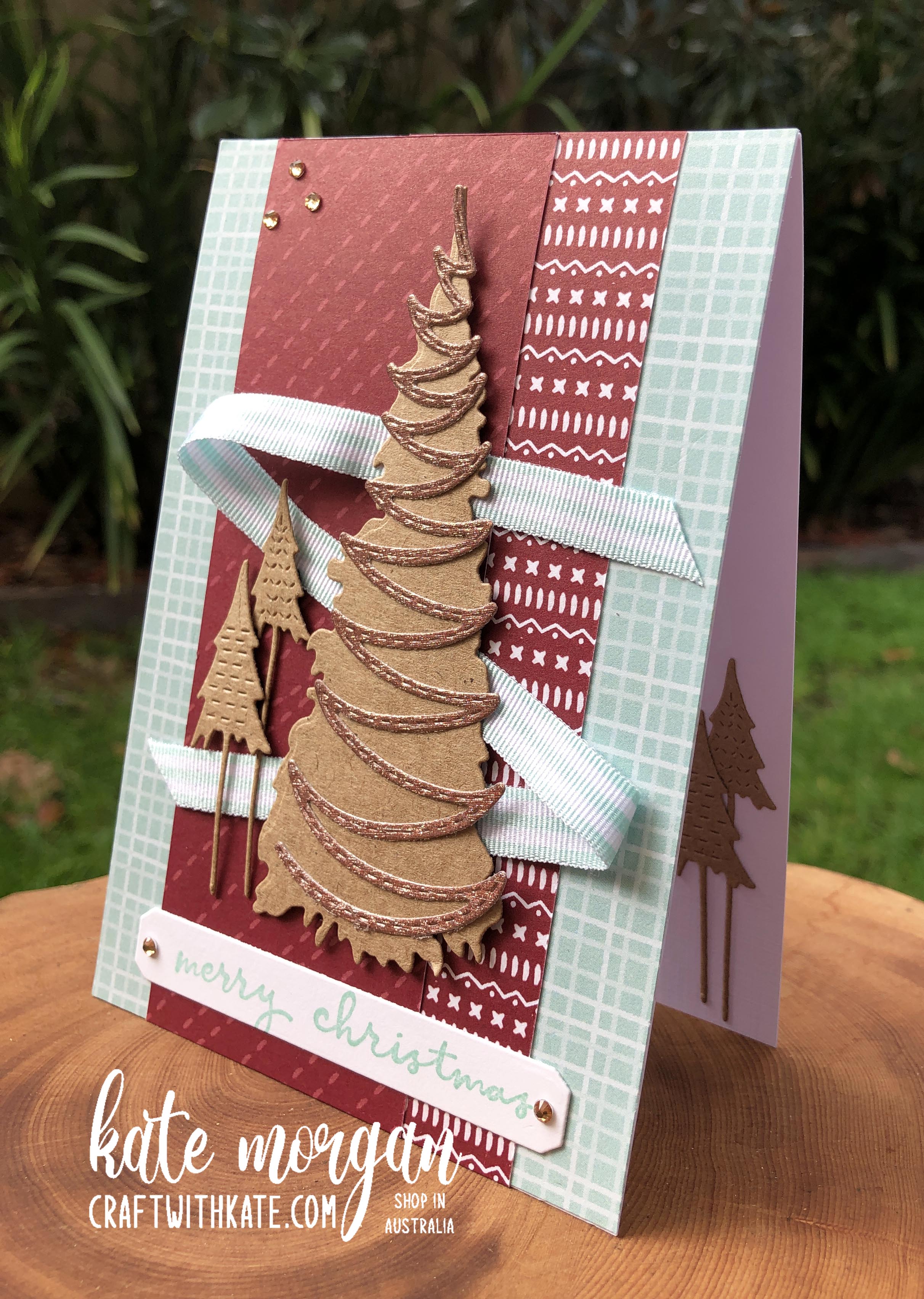 Whimsy   wonder with sweet stockings dsp handmade christmas card hoc by kate morgan  stampin up australia christmas 2021.