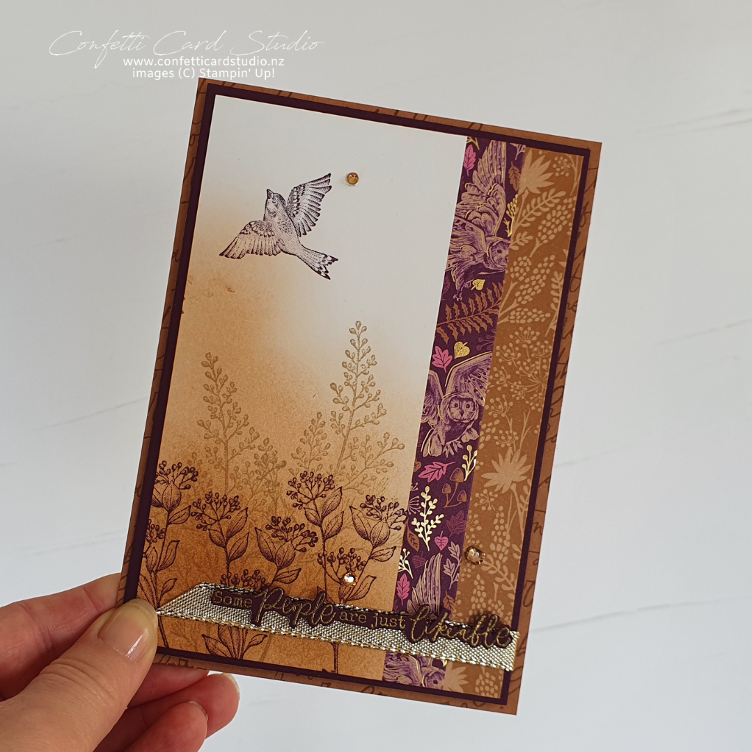 Double wonder blackberry beauty card