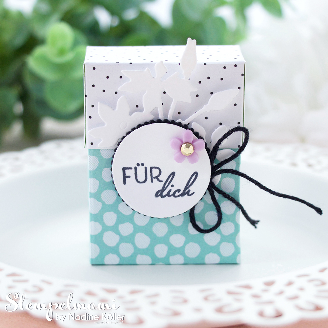 Stampin up videoanleitung goodie fuer kleines schokokuechlein mit dsp papier mustermix stempelmami youtube 7