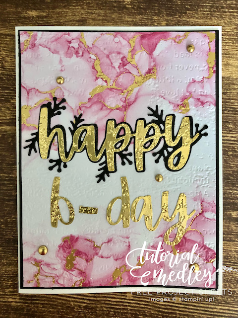 Happy birthday expression in inks 00001