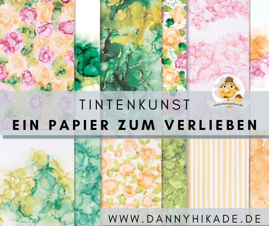 Stampin up tintenkunst dsp expressions ink blog hop stempeltier