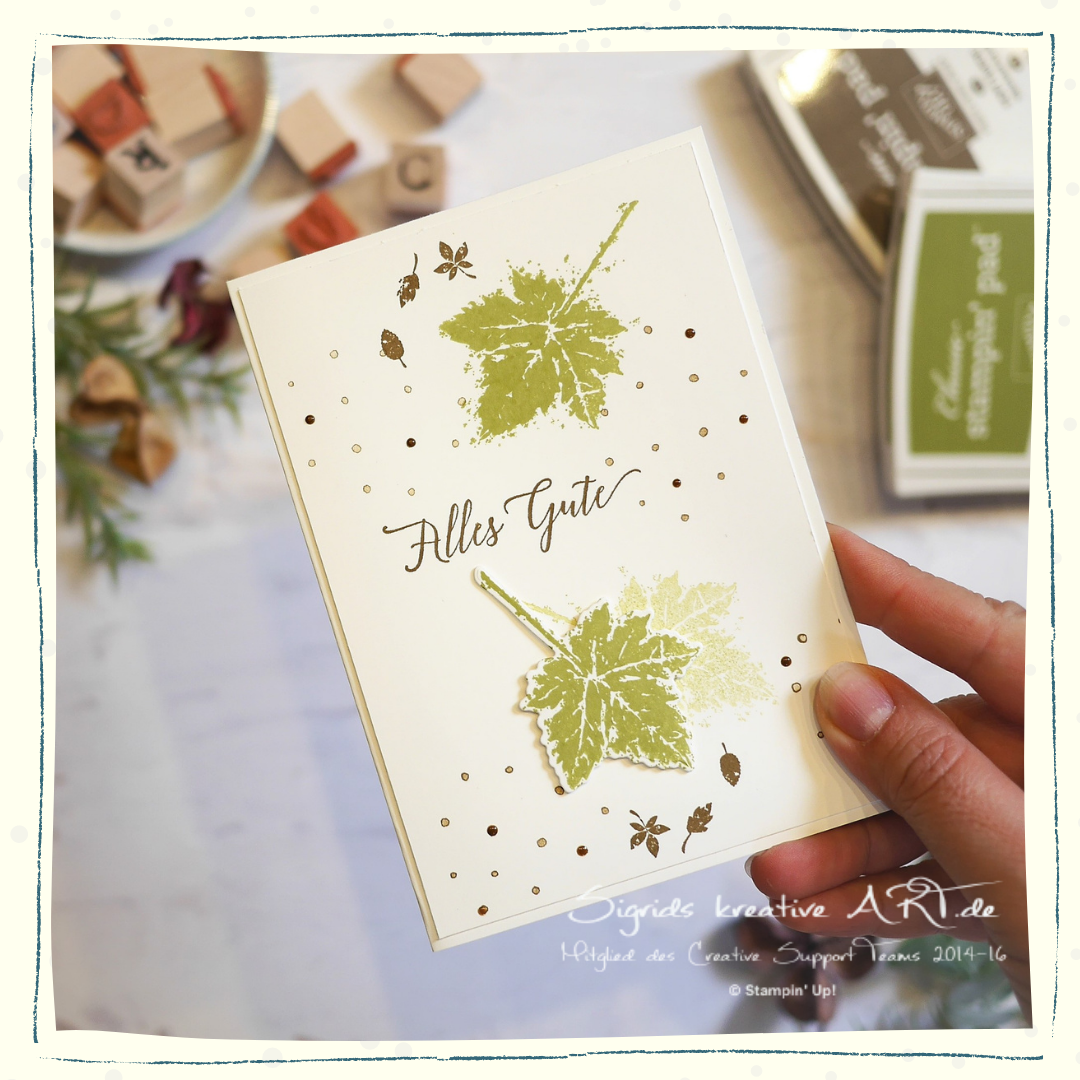 Gorgeoaus leaves stampin up 21