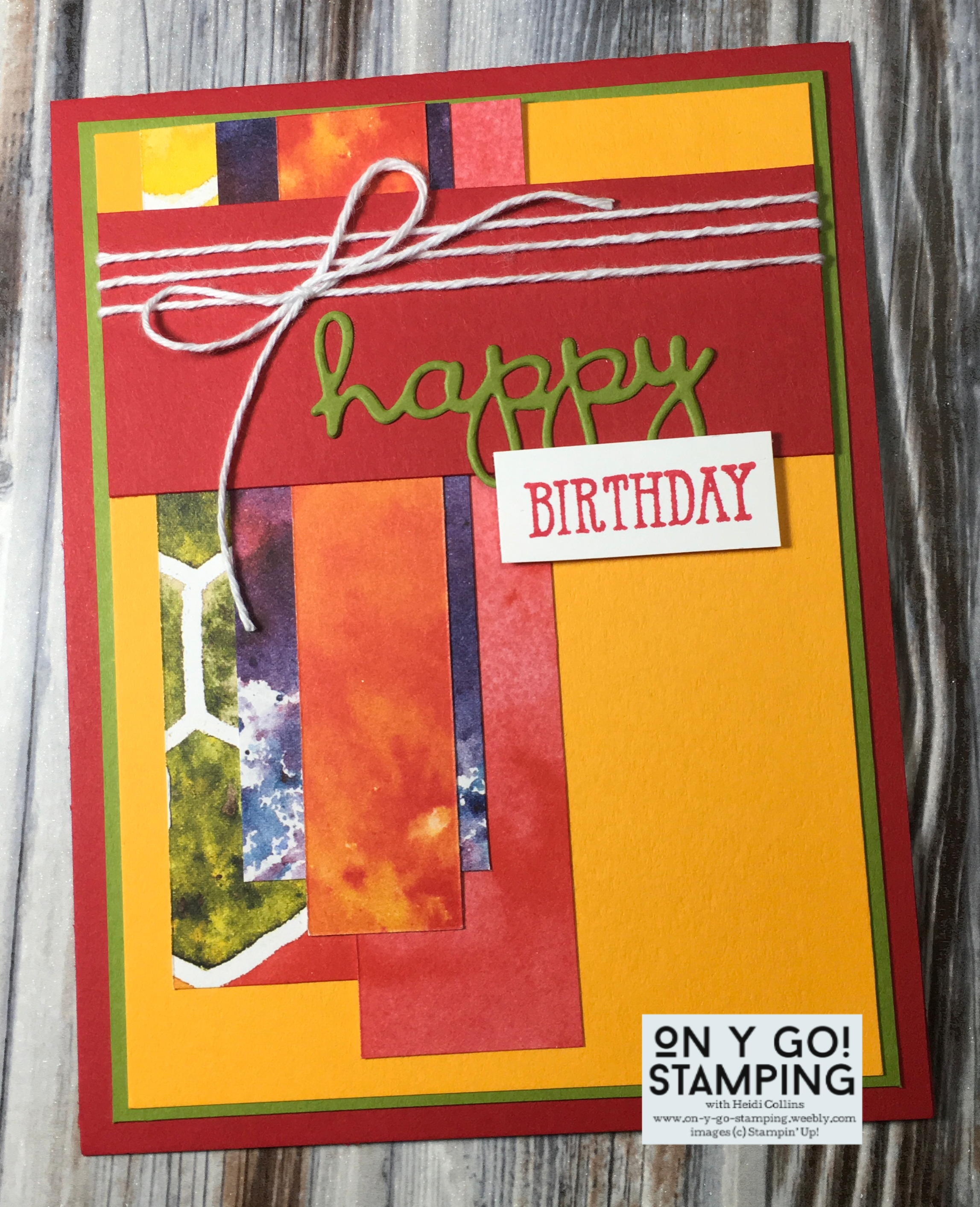 Birthday scraps card