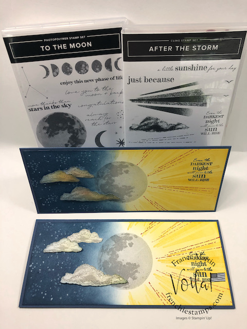 Slim card with after the sun and to the moon stamp sets 00002