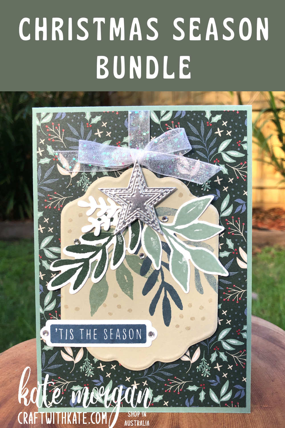 Christmas season   tidings of christmas by kate morgan  stampin up australia 2021