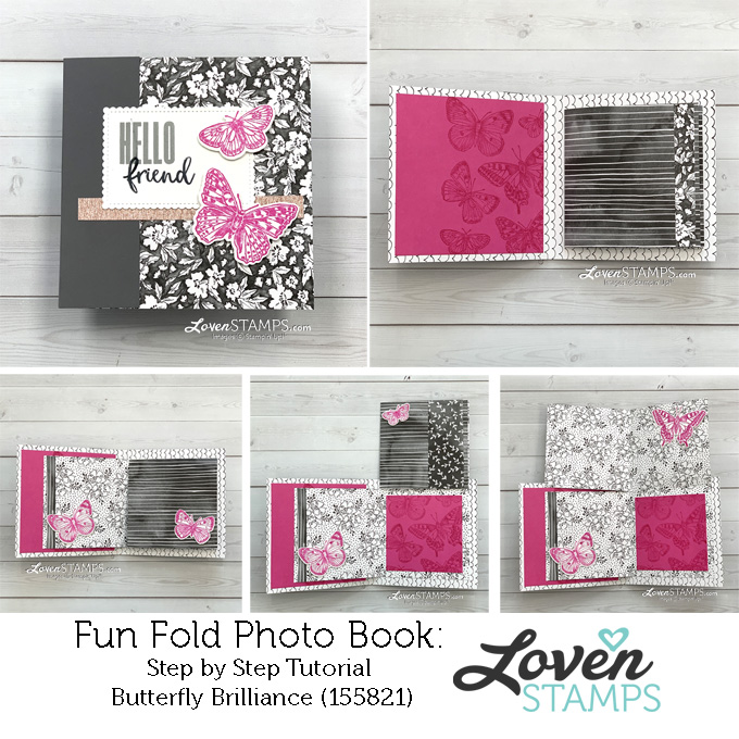 Butterfly brilliance biggest wish folding photo memory book beautifully penned panels sq