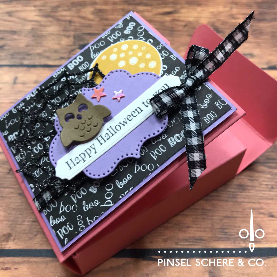 Stampin up pinselschereco 12 tage herbst halloween ohne zu kleben box verpackung alexandra grape 6
