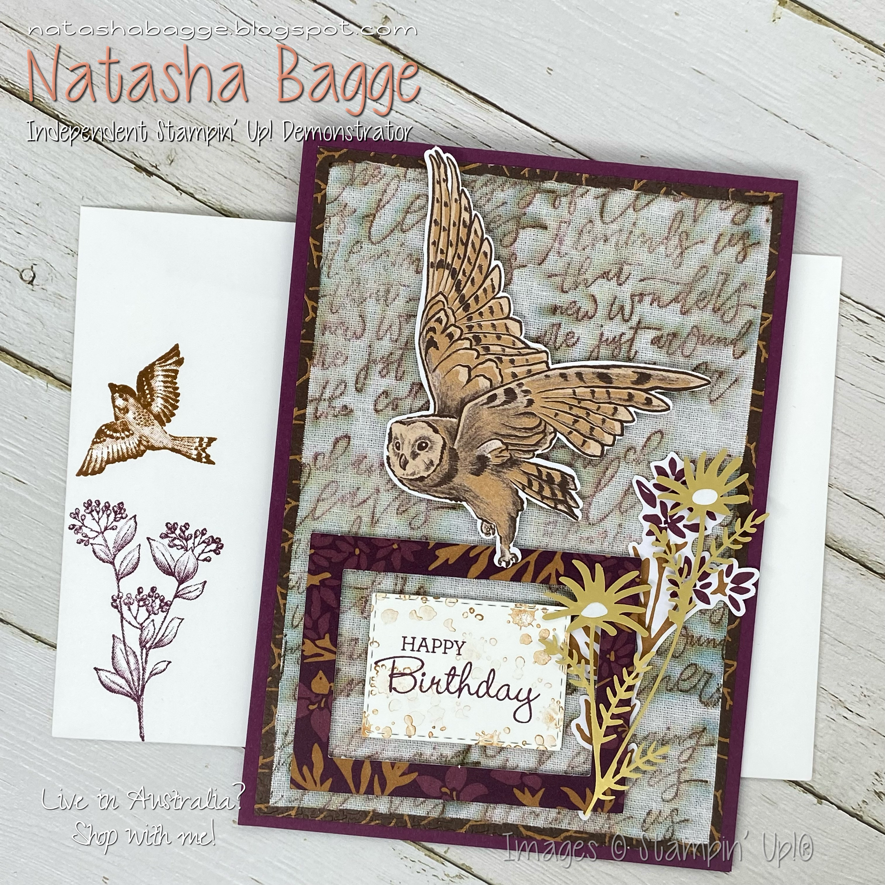Blackberry beauty birthday with owl