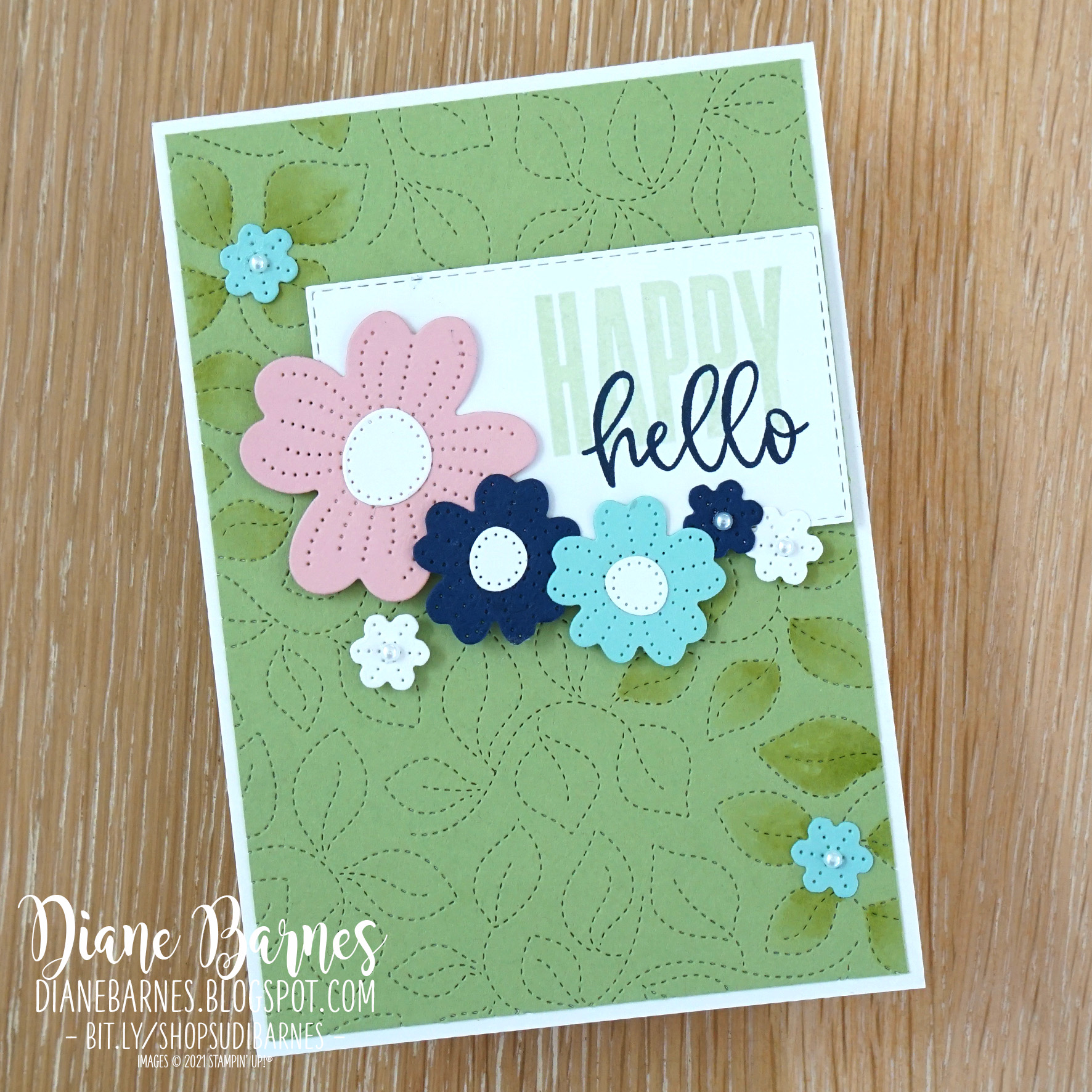 210723 pierced blooms hello card 1.3