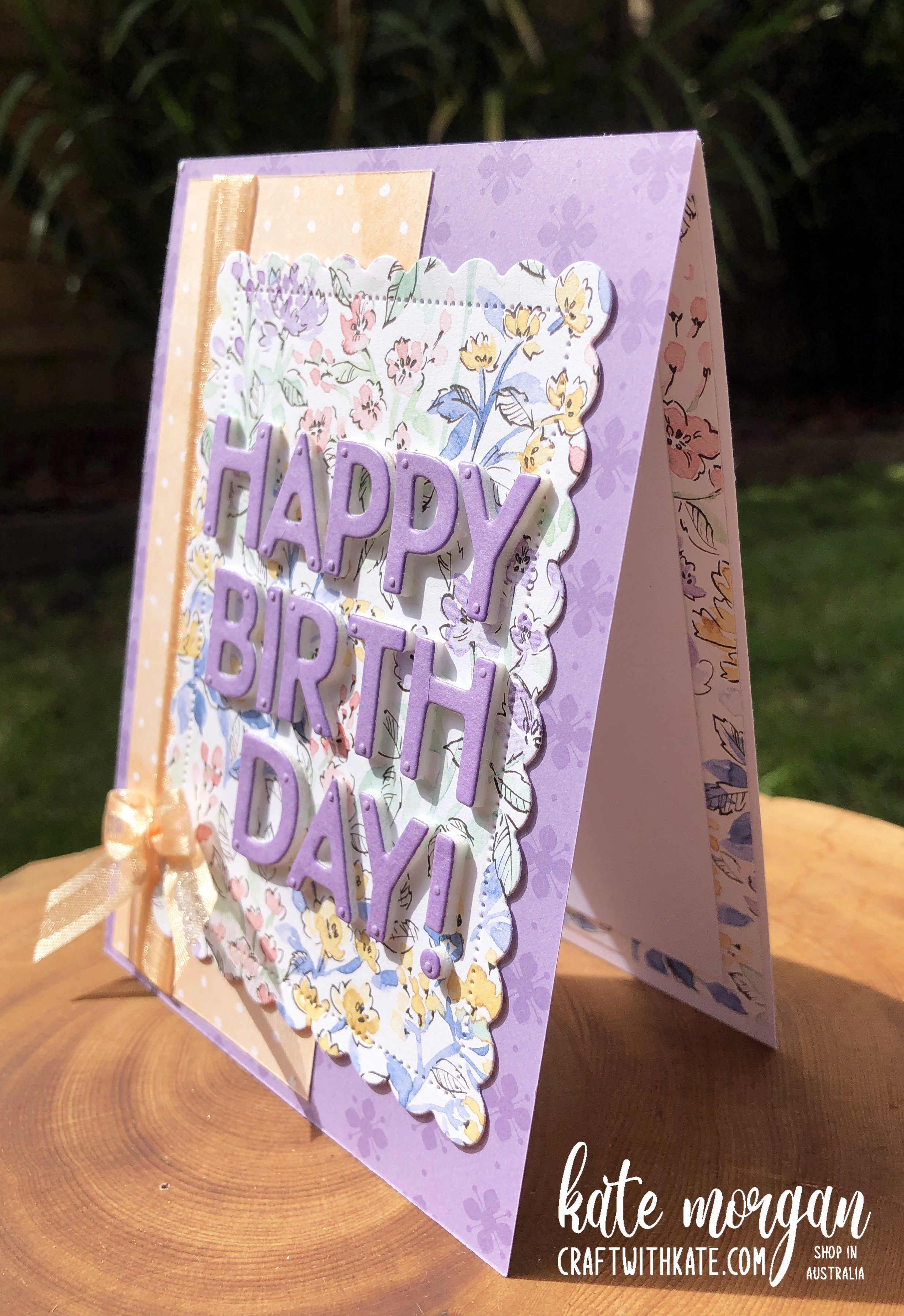 Playful alphabet feminine handmade card for highland heather ccbh by kate morgan  stampin up australia 2021 side