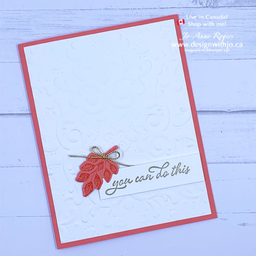 Simple embossed card to make3