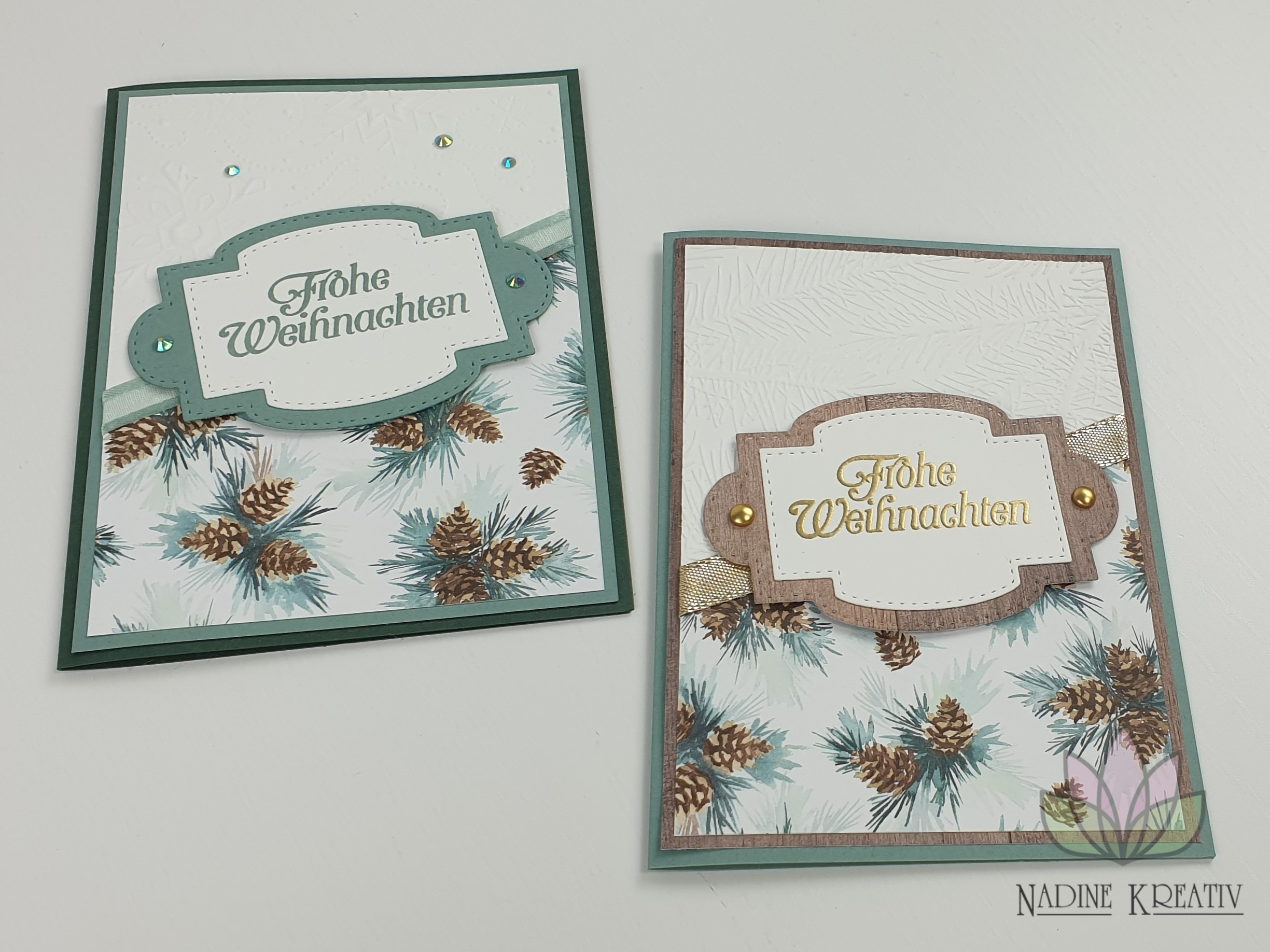 Raffinierte weihnachtskarten malerische weihnacht 08