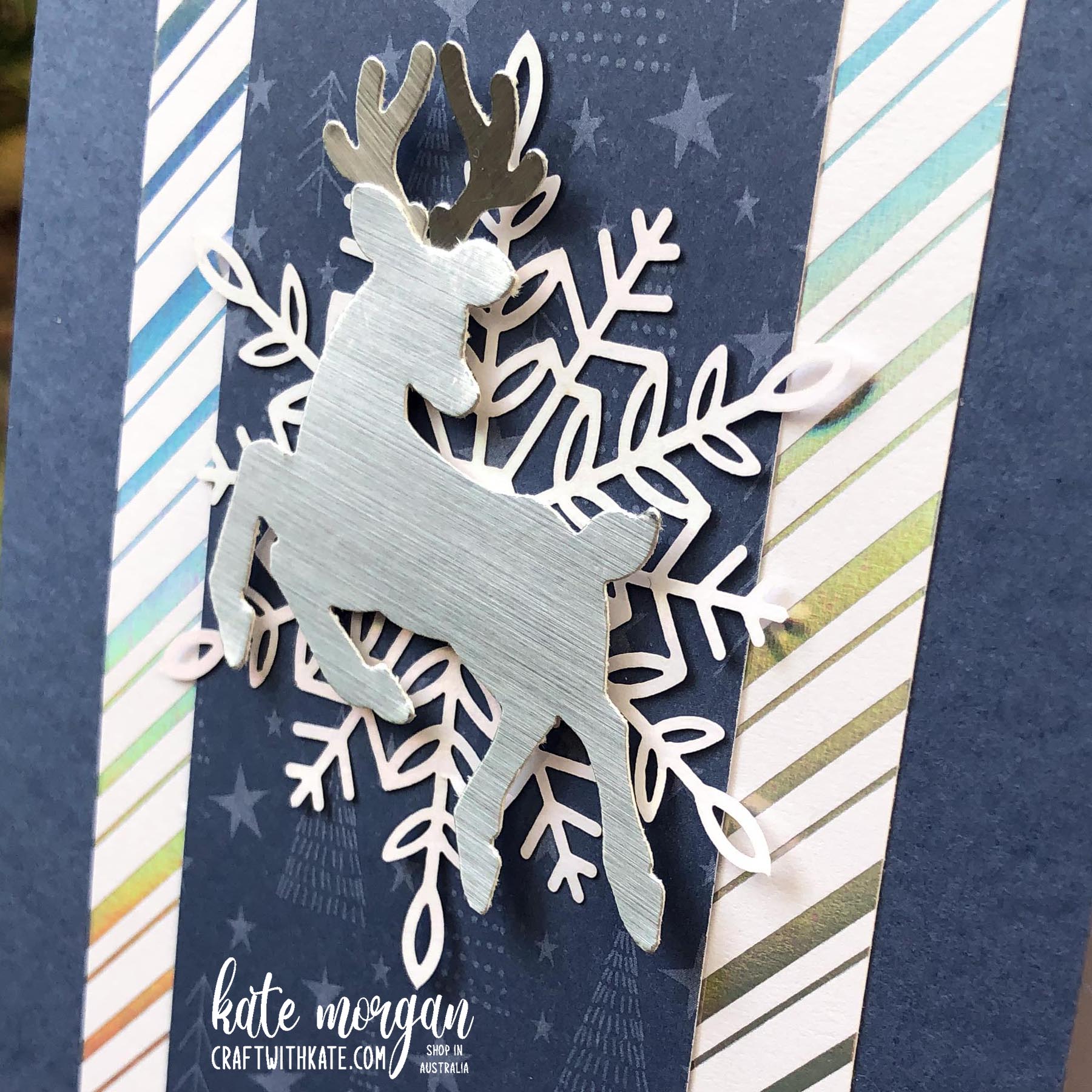 Peaceful deer masculine card by kate morgan stampin up australia 2021