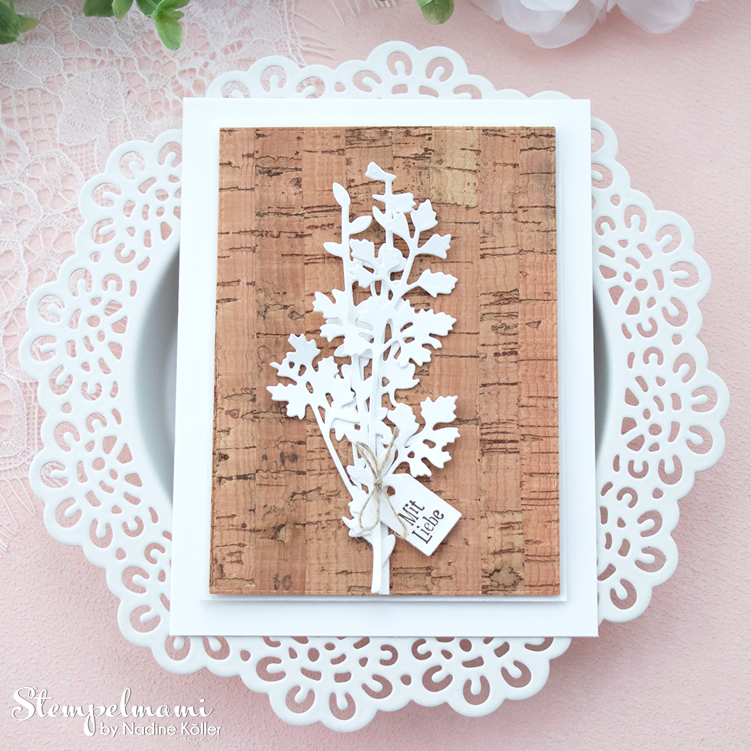 Stampin up grusskarte wiesenruhe mit korkpapier stempelmami instagram 8