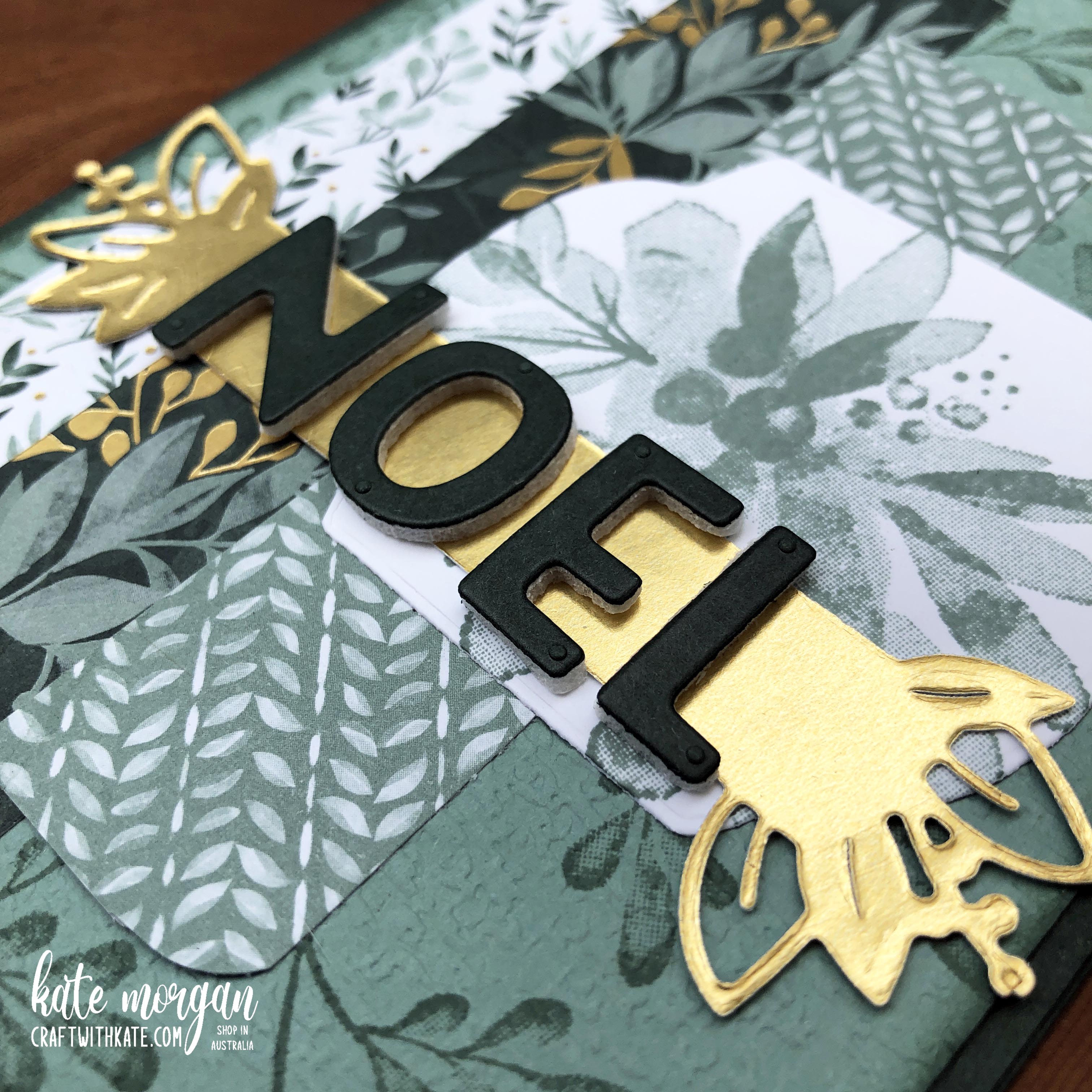 Eden s garden noel christmas card by kate morgan  stampin up australia 2021 closeup