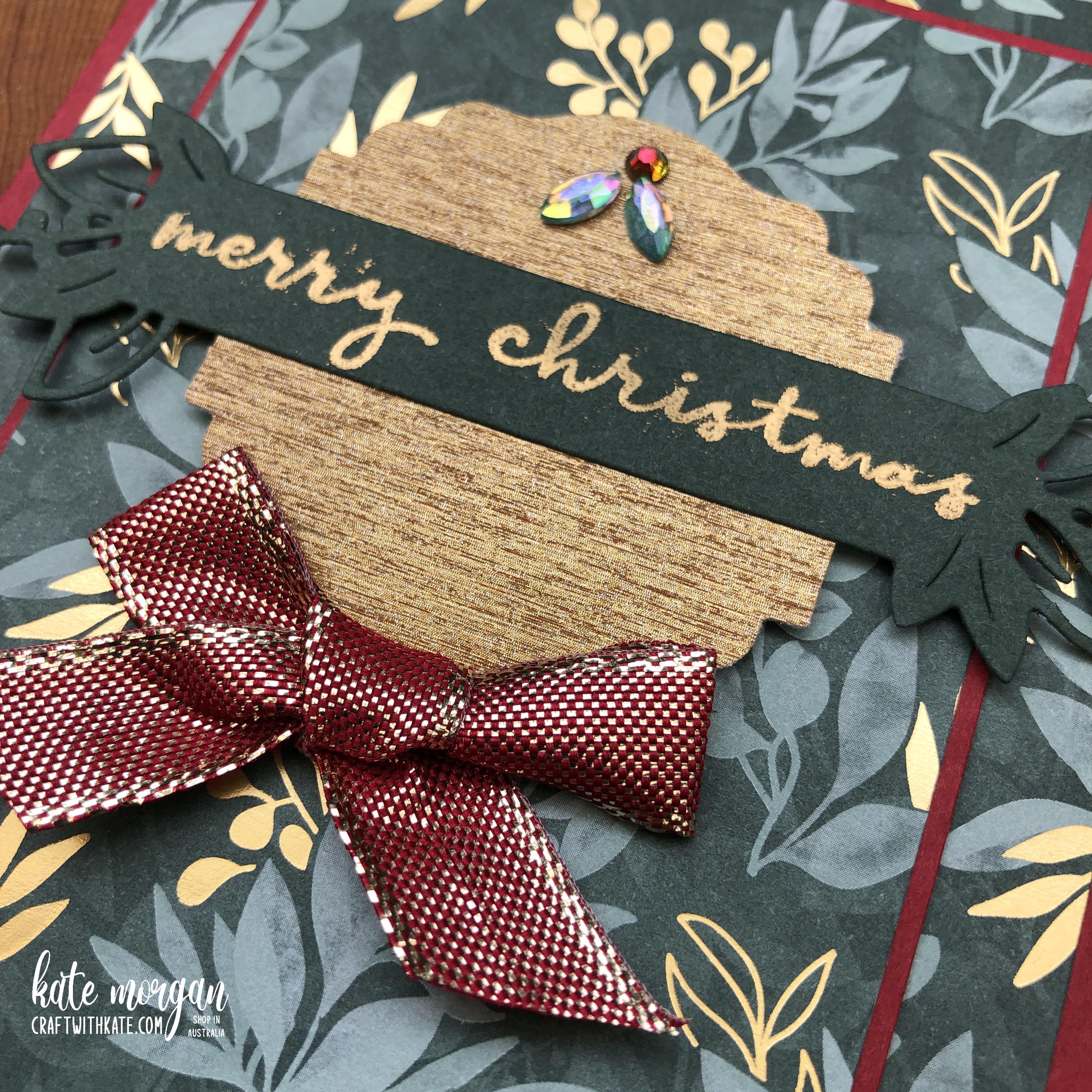 Eden s garden collection early release christmas  card by kate morgan  stampin up australia 2021 closeup