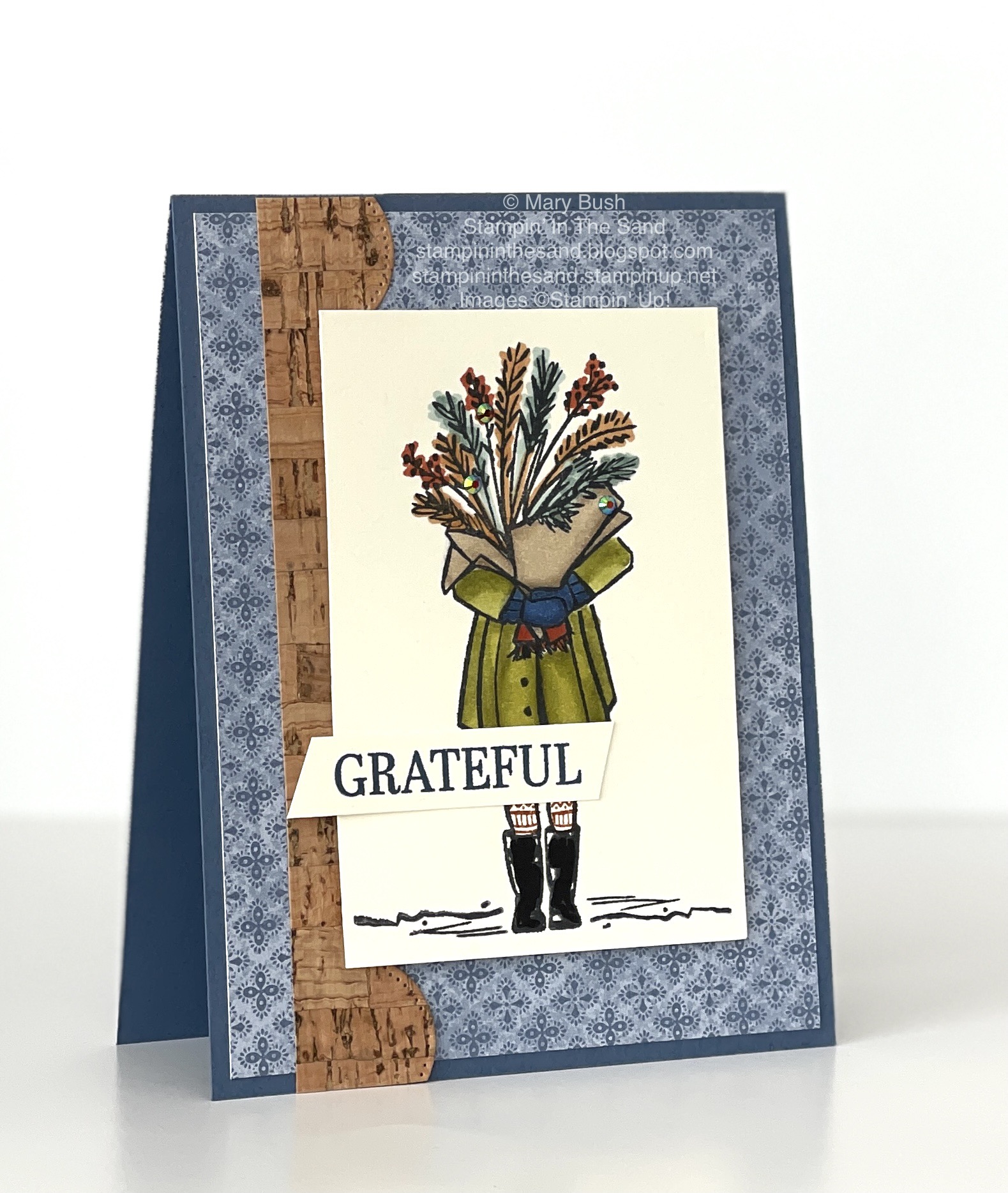 Stampinupdeliveringcheergratefulcardstampininthesand