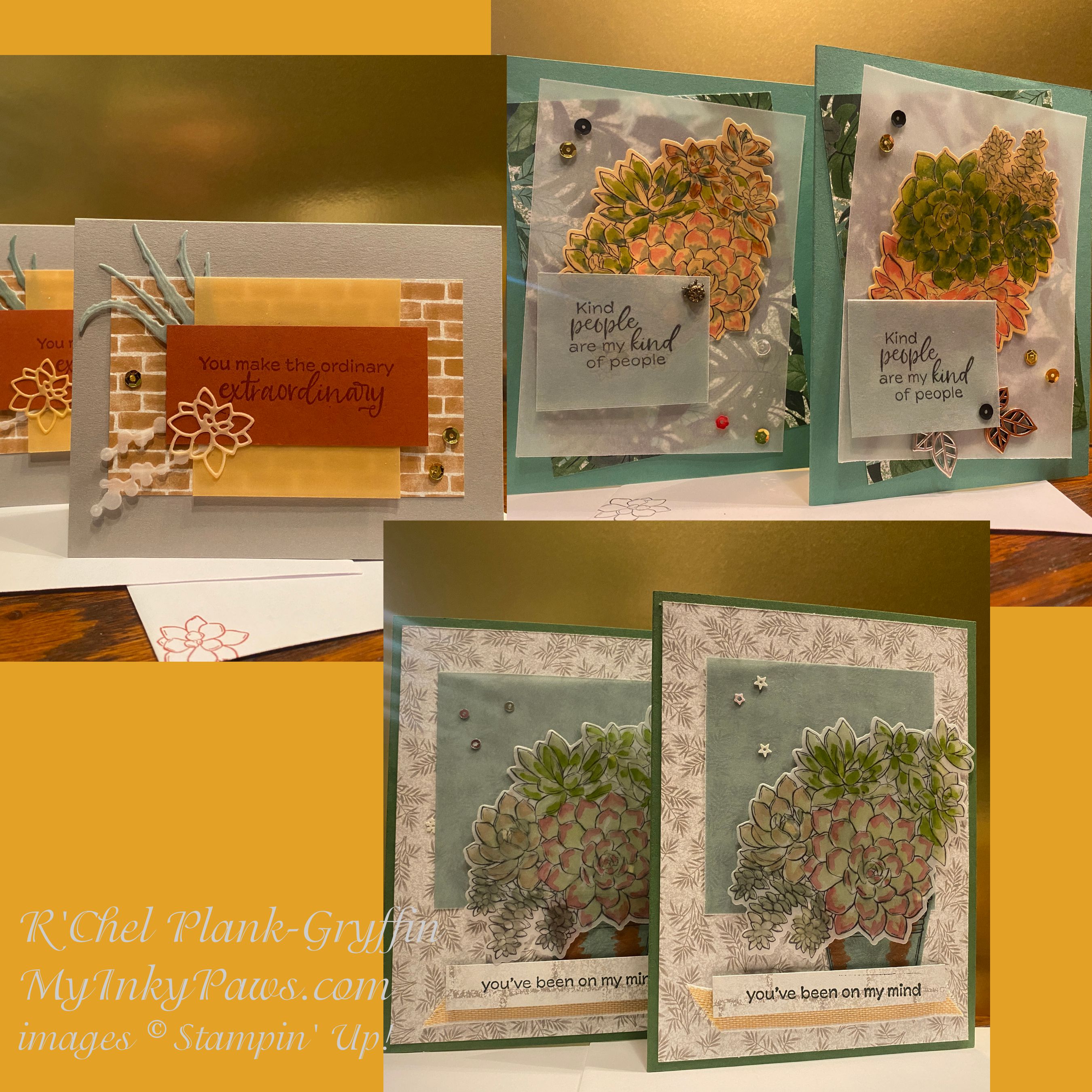 Cards succulents