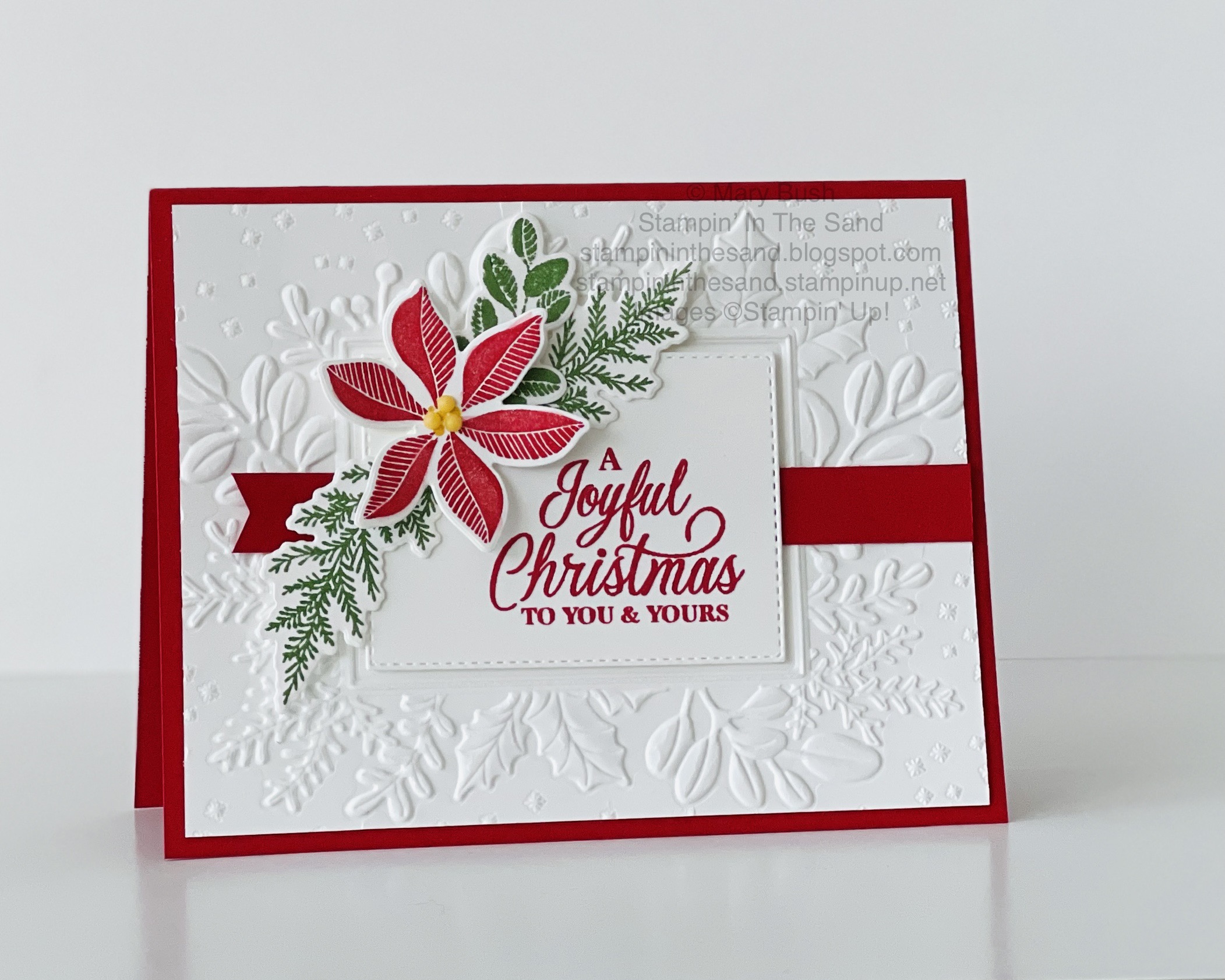 Stampin  up  merriest moments sketch card stampin  in the sand