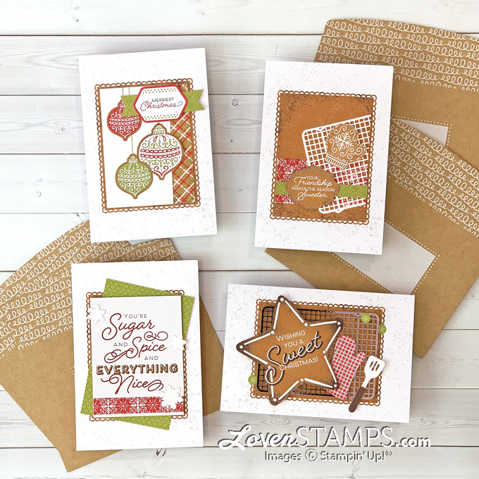 Gingerbread and peppermint memories and more card pack ideas from lovenstamps crio