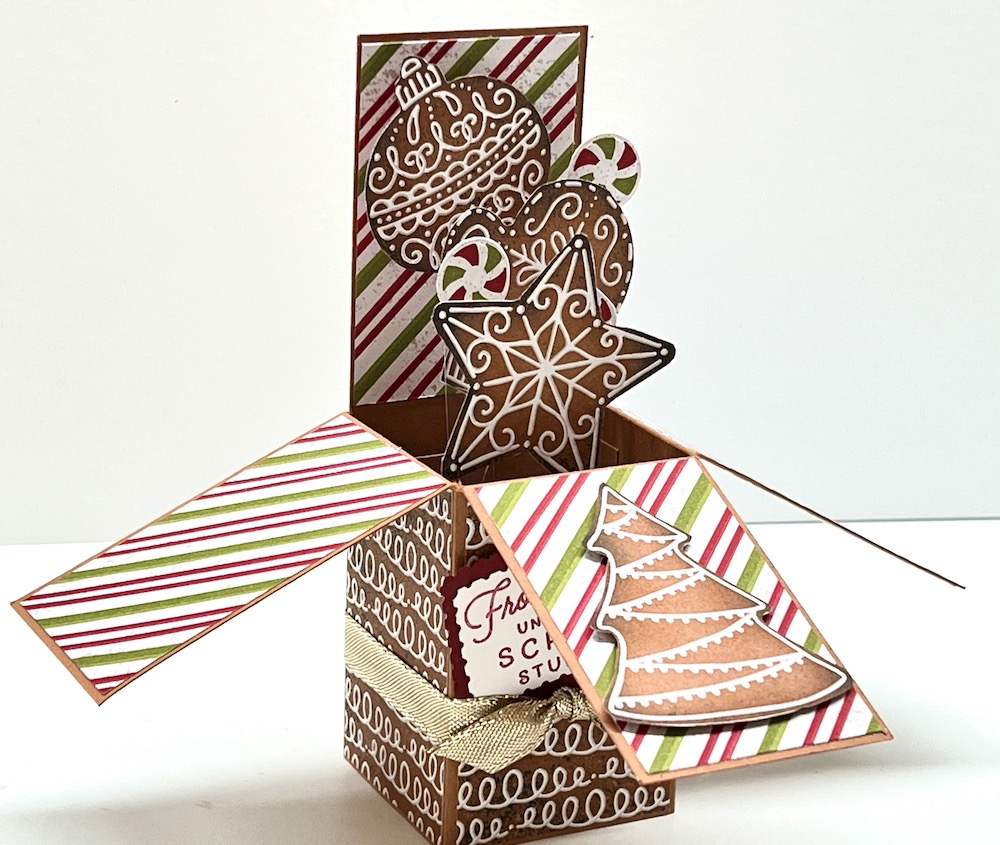 Weihnachtskarte card in a box