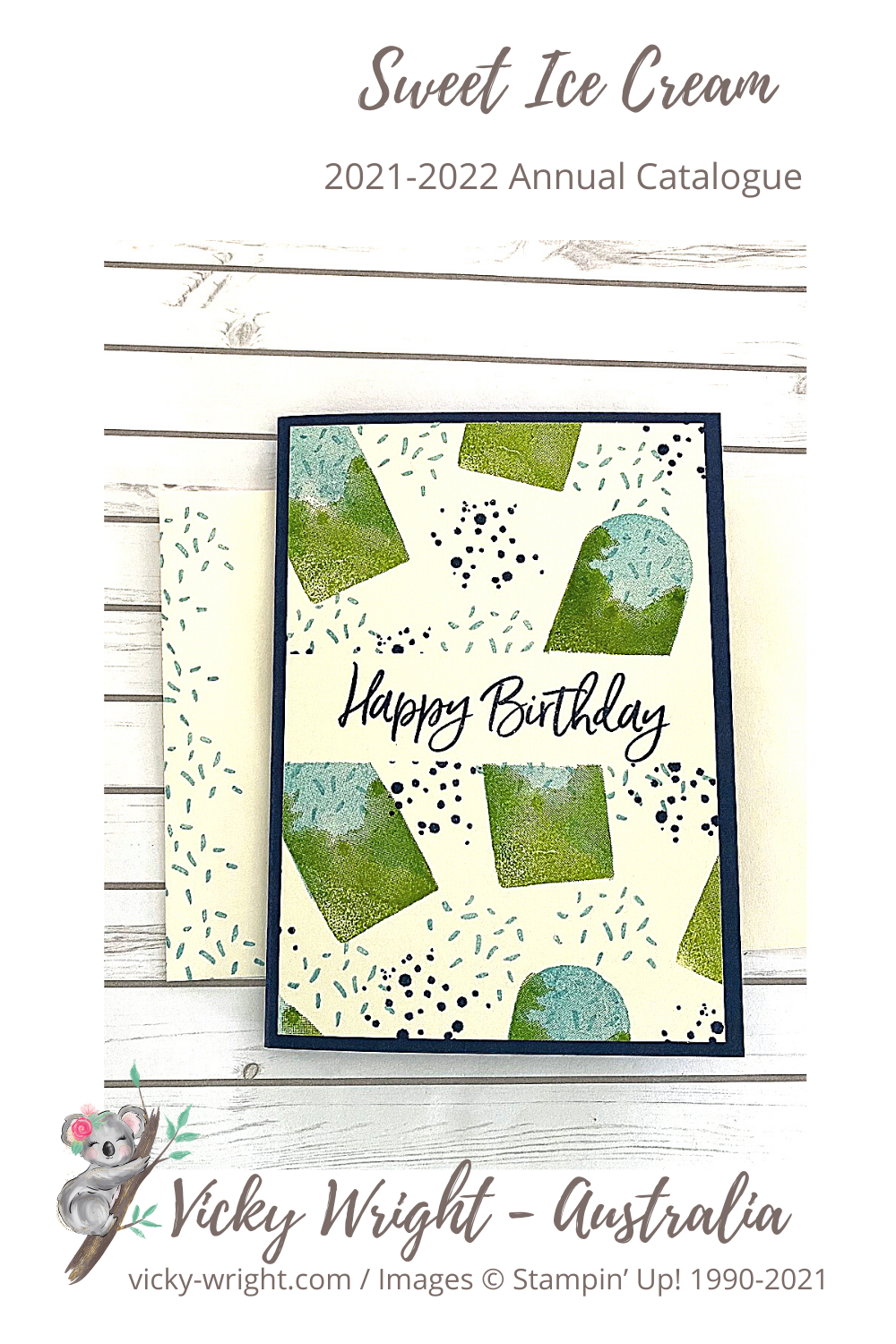 Vicky wright stampin up sweet ice cream pinterest