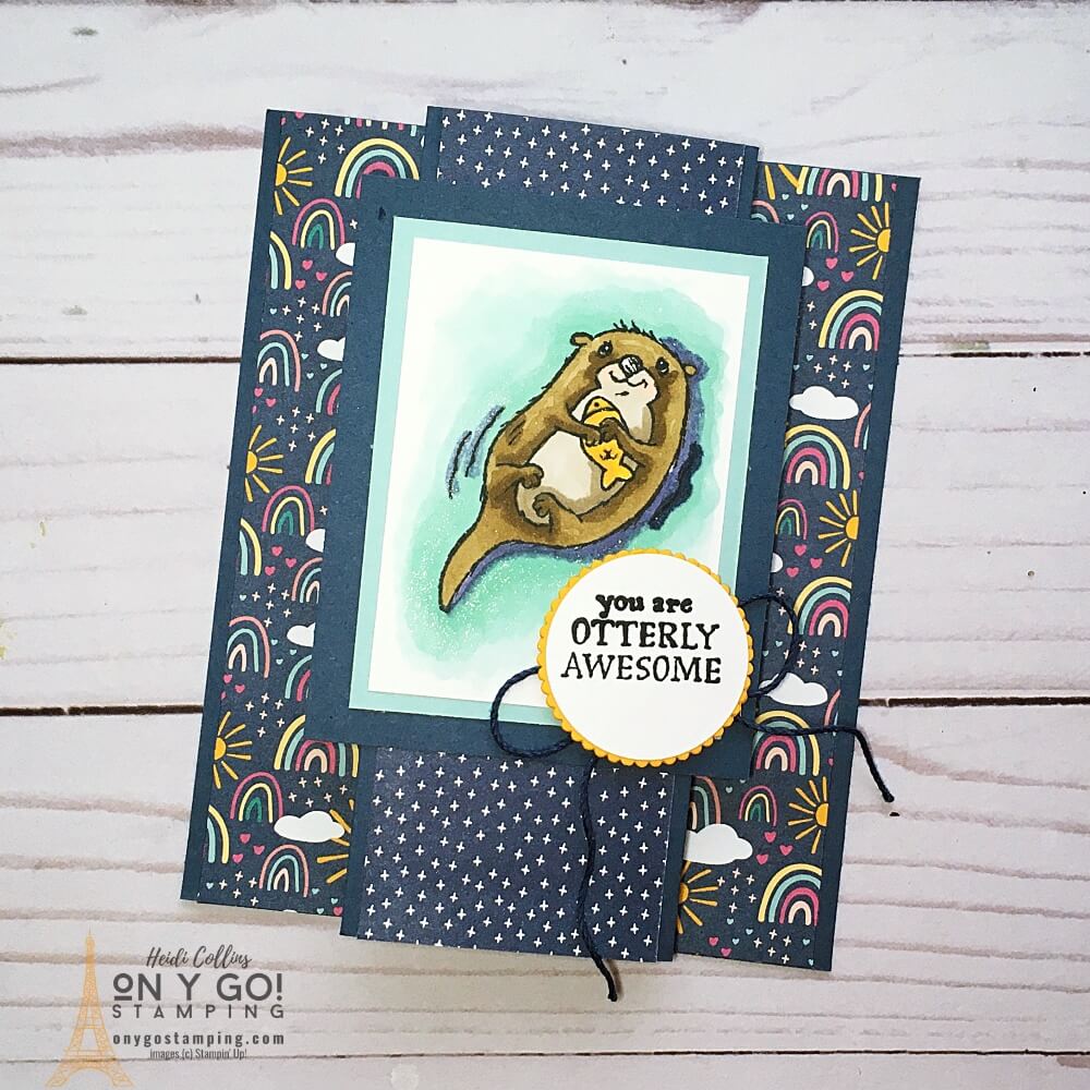 Awesome otters fun fold
