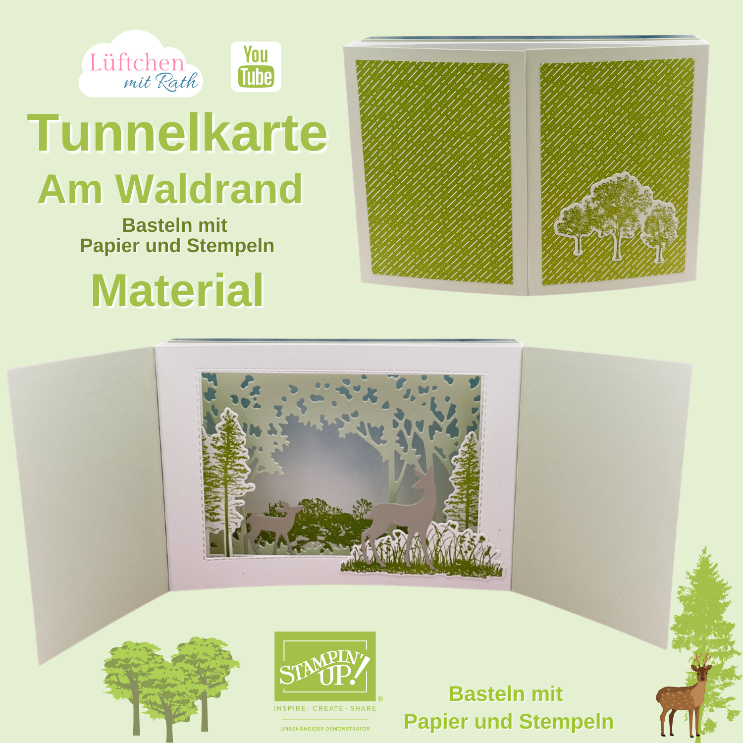 Tunnelkarte am waldrand material