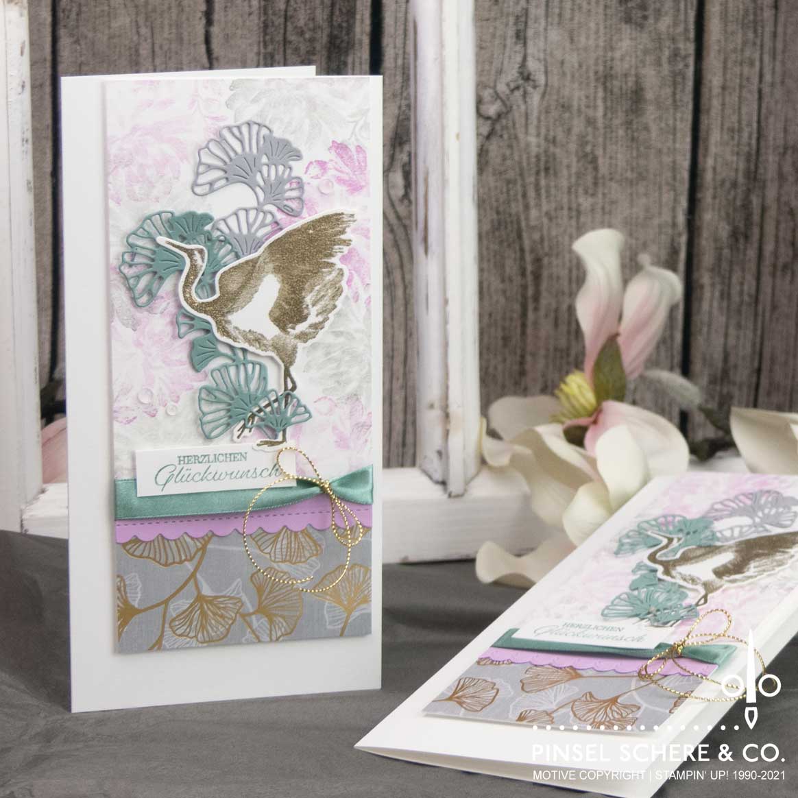 Stampin up gl%c3%bcckssymbole gl%c3%bcckskranich pinselschereco alexandra grape 02
