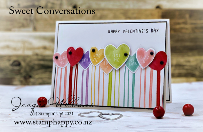 Stampin up sweet talk sweet conversations valentines day card