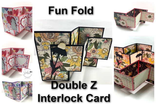 Fun fold double z interlock card