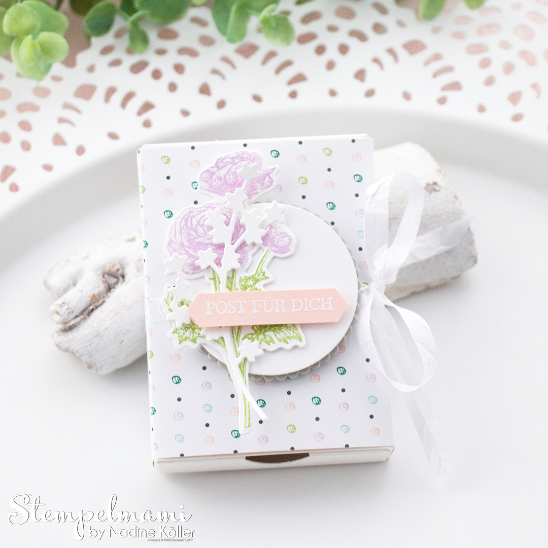 Stampin up video anleitung huebsch verpackte suesse schachtel romantische ranunkeln stempelmami youtube 8