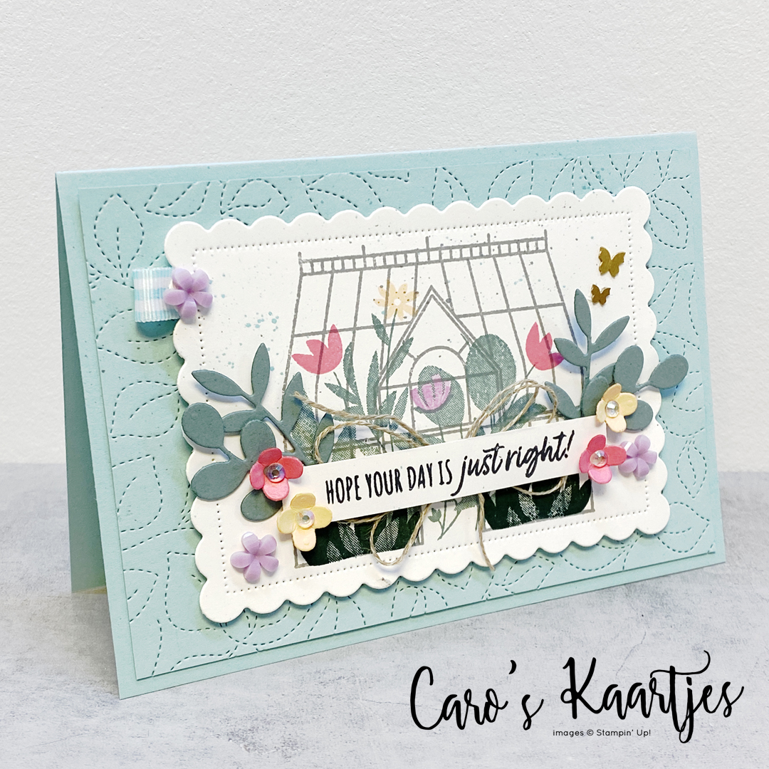 Garden greenhouse   stampin up   caro s kaartjes  1
