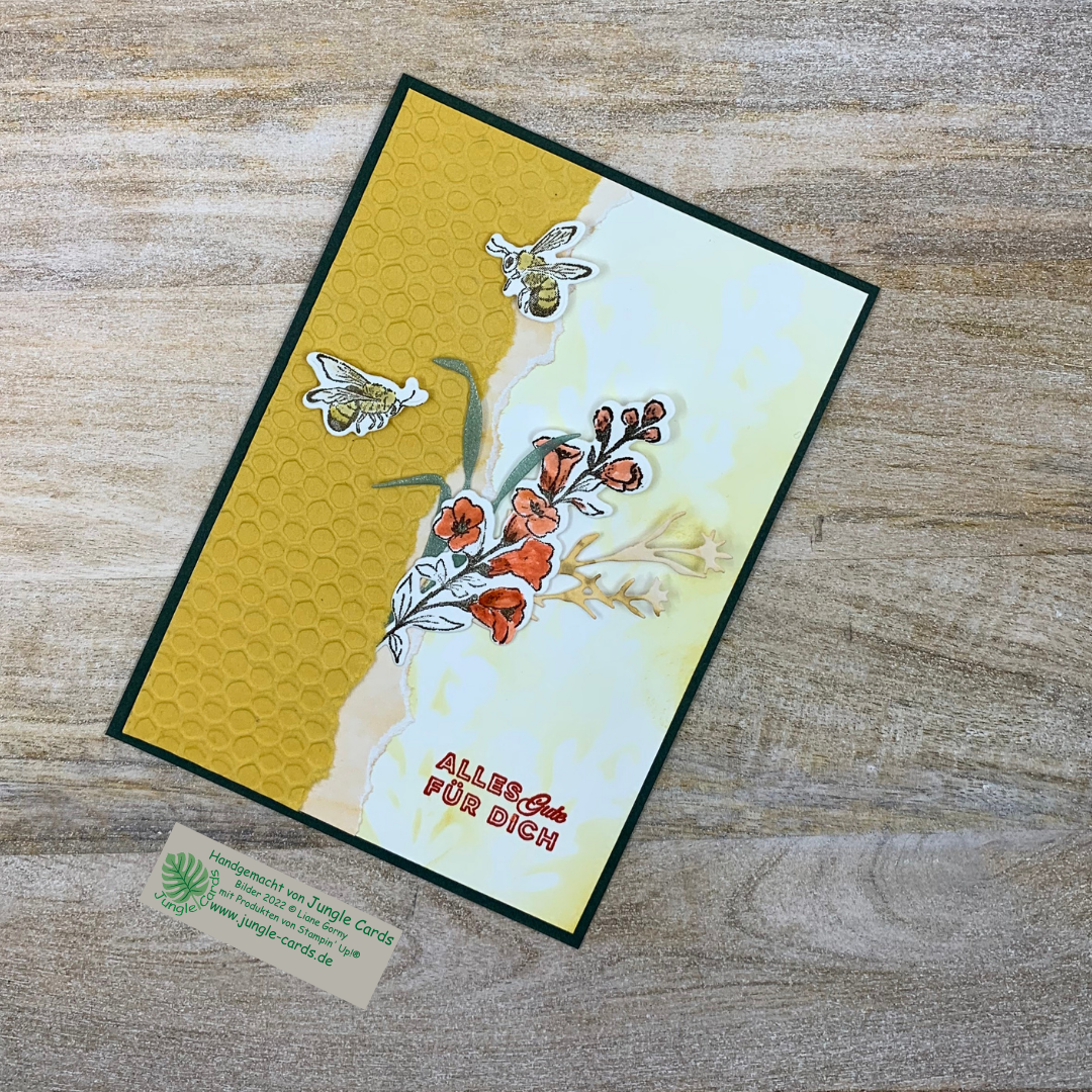 Minihopbienenliebegrusskarteallesgute