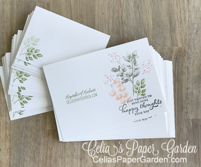 Note card forever fern w envelopes overhead celia s paper garden 400