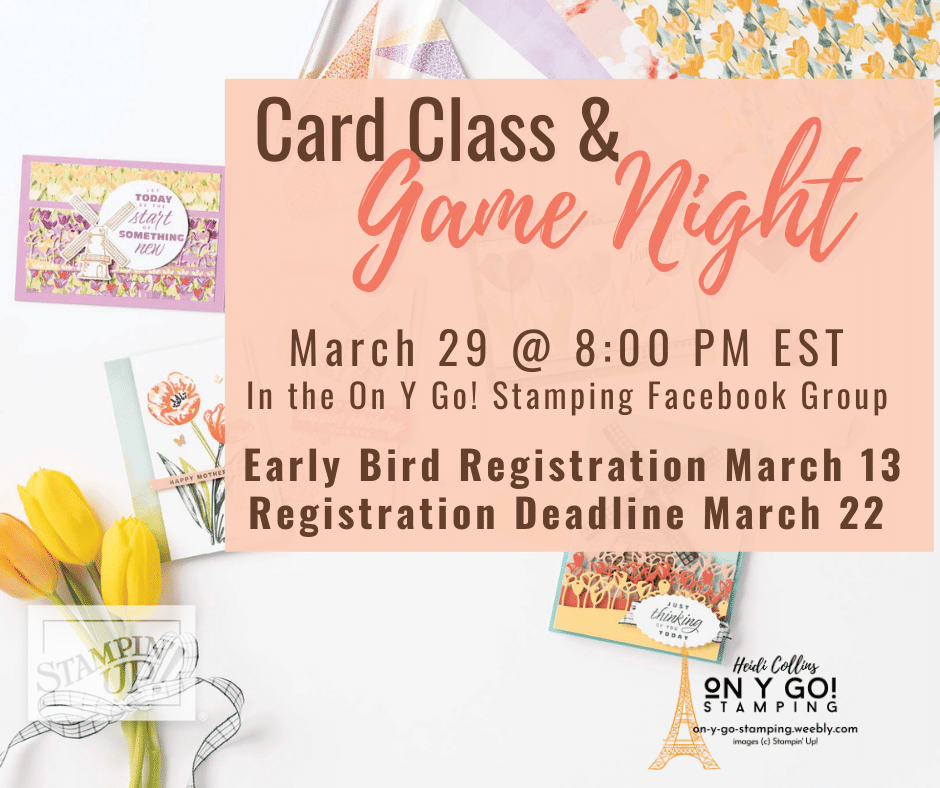 March 2022 card class   game night