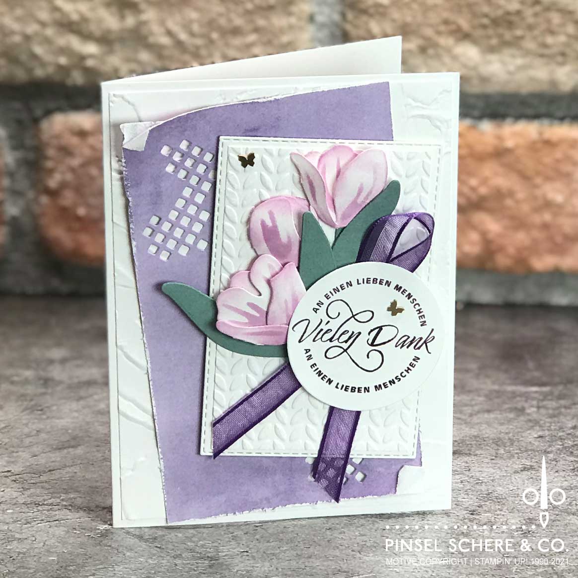 Stampin up sag s mit tulpen fabelhafte falter tulpen pinselschereco alexandra grape 2