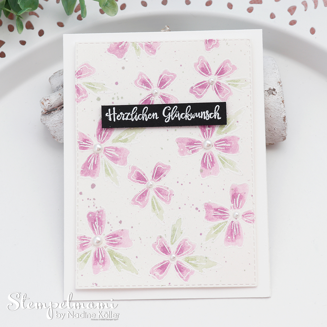 Stampin up video anleitung geburtstagskarte mit der embossing resist technik stempelmami youtube 1