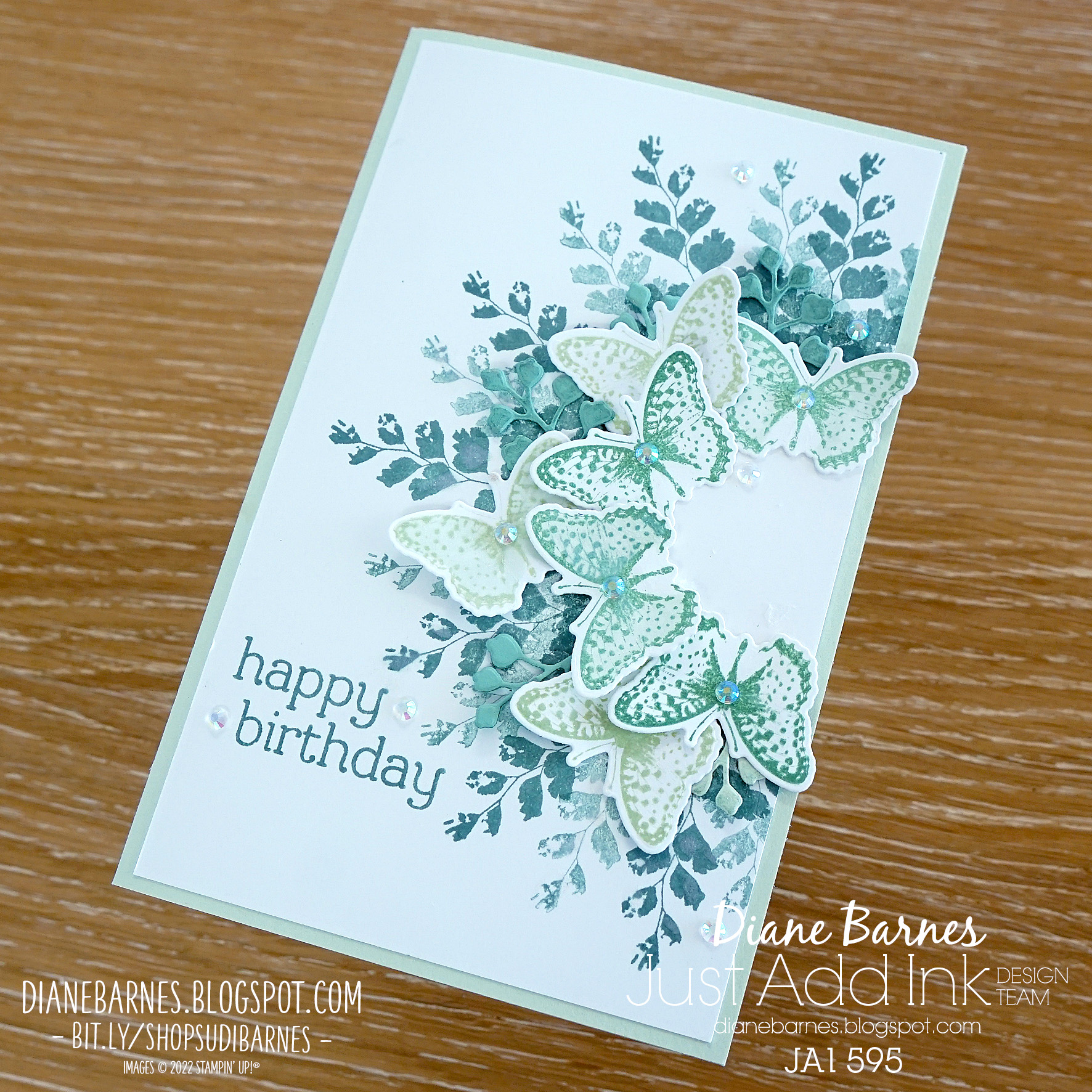 220316 positive thoughts butterfly fern wreath card jai 595 3