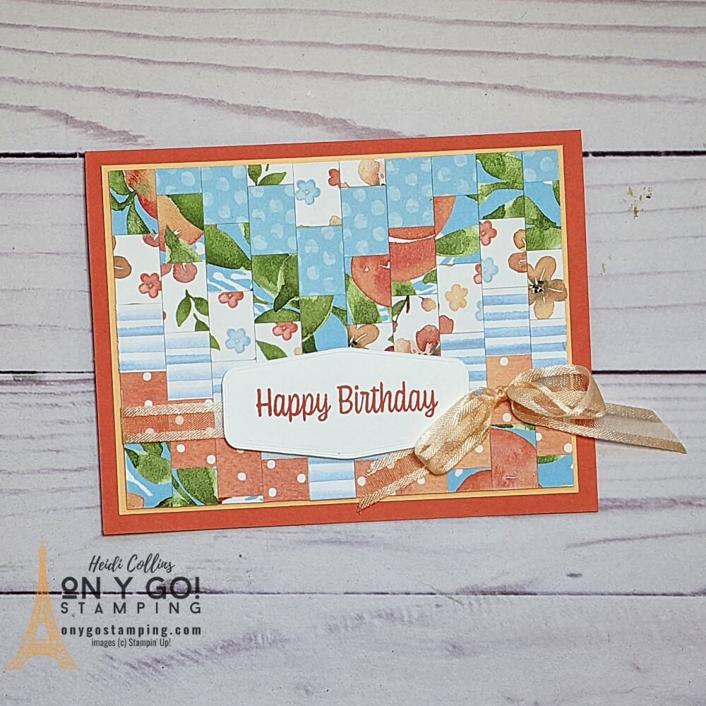 Sweet as a peach bargello