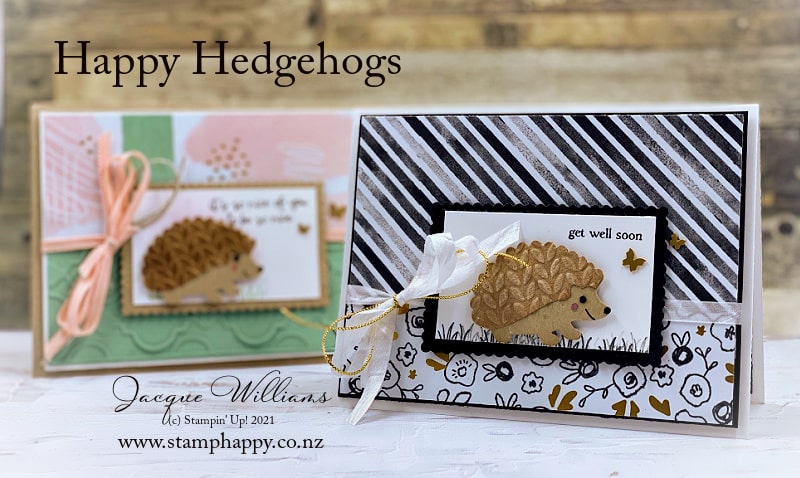 Stampin up happy hedgehogs must have template punch art card jacque williams min
