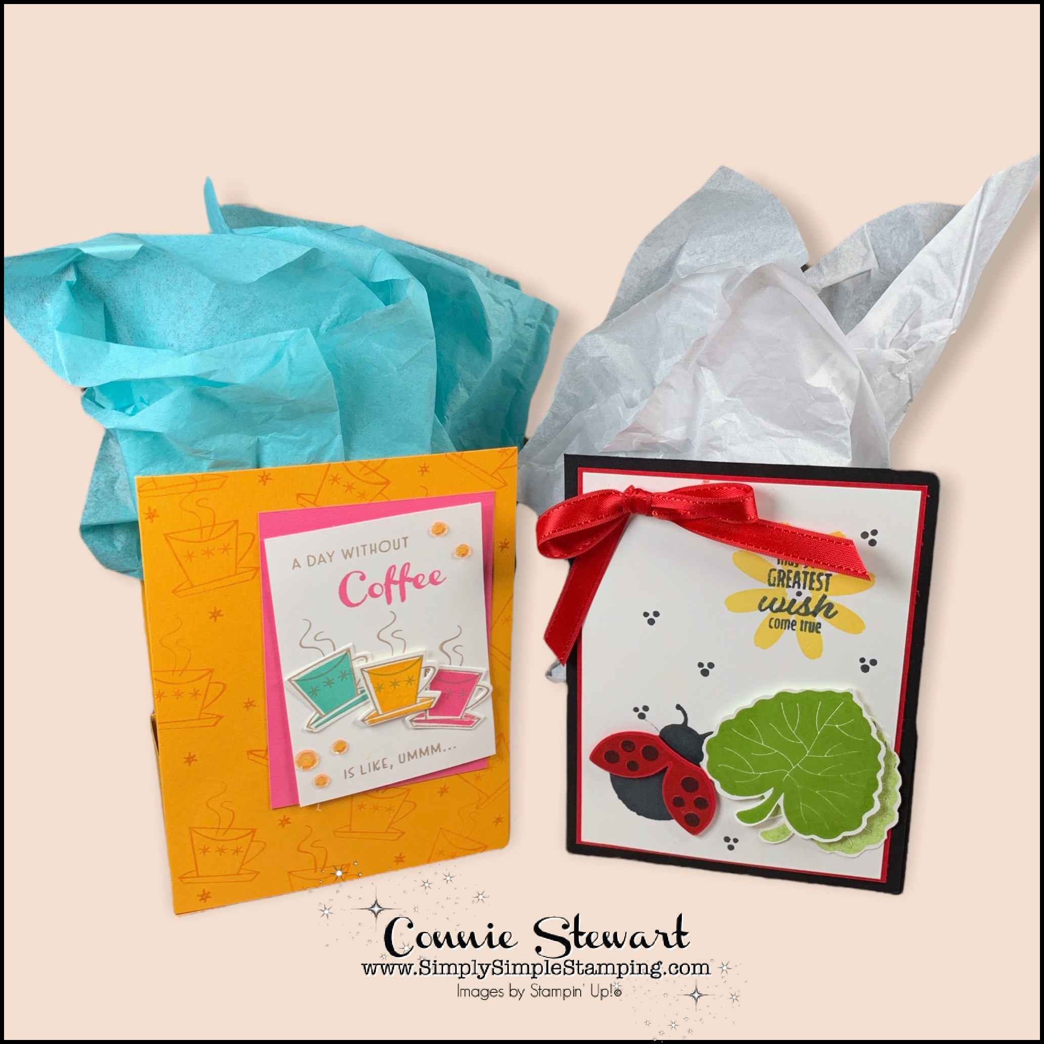 Greeting card gift box