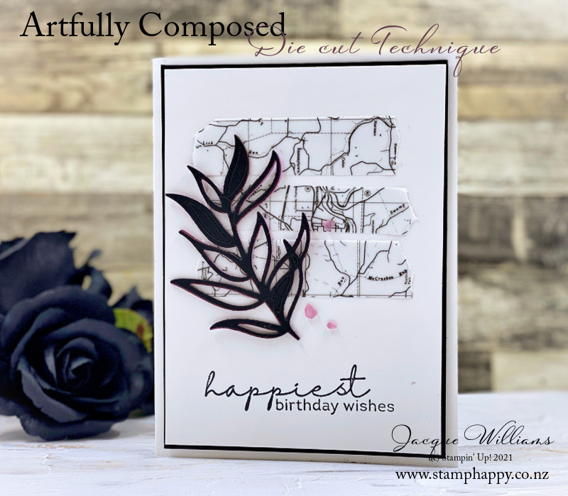 Stampin up artfully composed die cutting technique how to cut intricate dies jacque williams tips