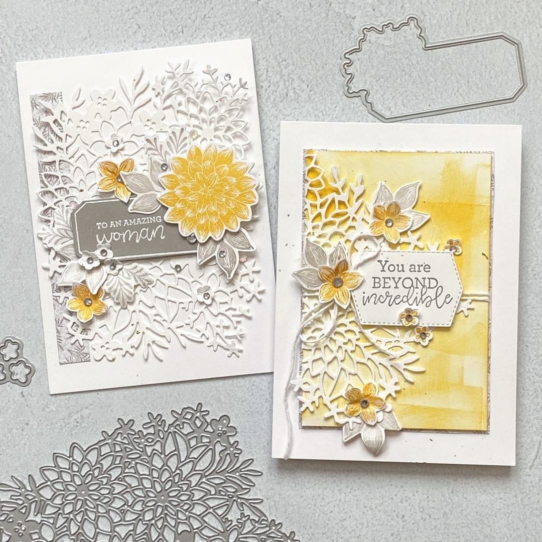 Delicate dahlias card ideas stampin savvy