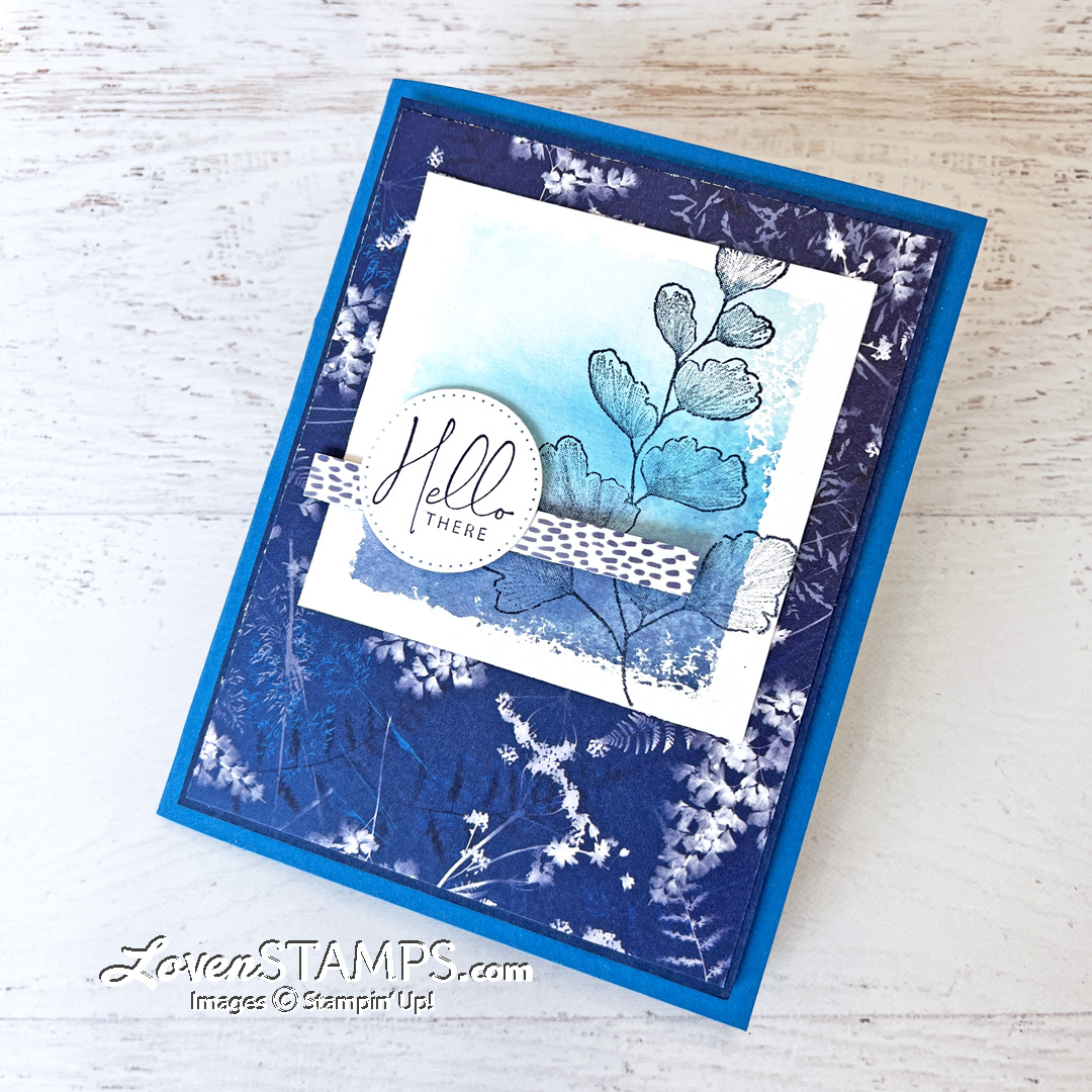 Sun prints cyanotype natures prints dies watercolor spritzer acrylic block print tutorial stampin up